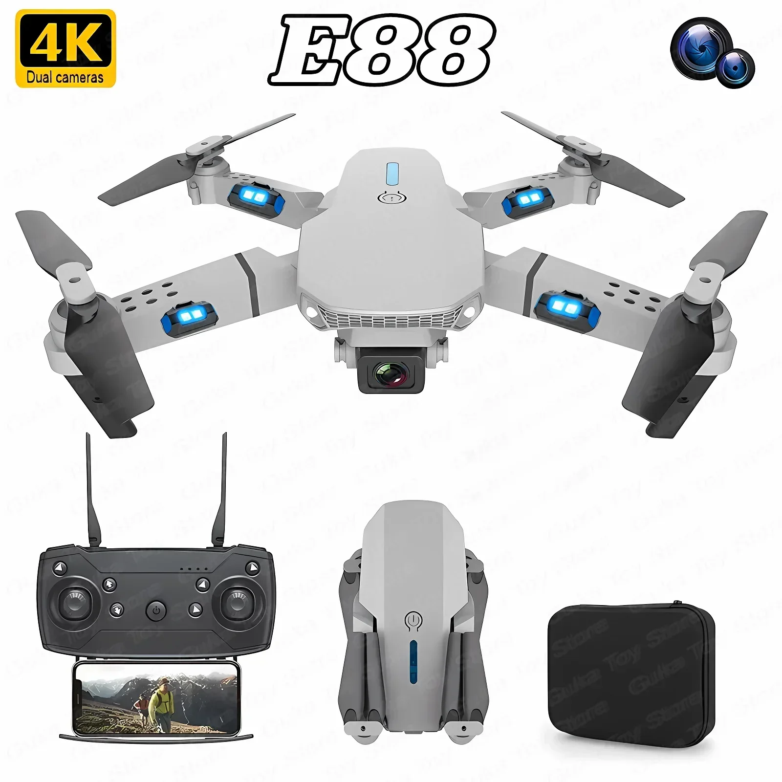 E88 Pro WIFI FPV Drone grandan - Drone Camera Hd recensione e prezzo